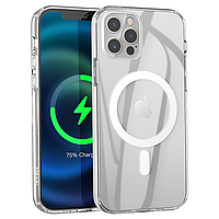 Чехол бампер с магнитом для Iphone 12 Pro Max HOCO Transparent TPU magnetic protective case Прозрачный
