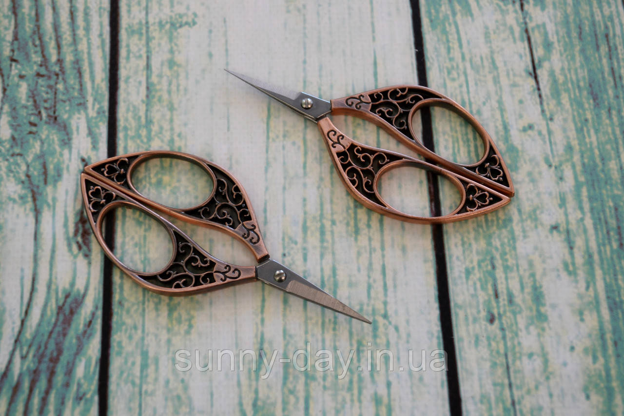 Ножиці для рукоділля "Барокко" колір - мідь, фото 1