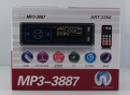 Автомагнітола MP3 3887 ISO 1DIN сенсорний дисплей