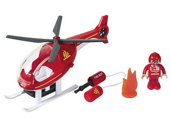 Набір Пожежний вертоліт для дерев'яної залізниці Playtive (Brio, Hape, Viga Toys, IKEA)