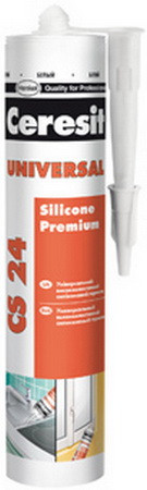 Герметик Ceresit (Церезит Силікон CS-24) Silikon CS-24 (Прозорий), 280 мл, фото 1