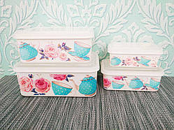 Набір лотків, лоточки, судочки, лоток, судок, контейнер для їжі 4шт | Лотки харчові