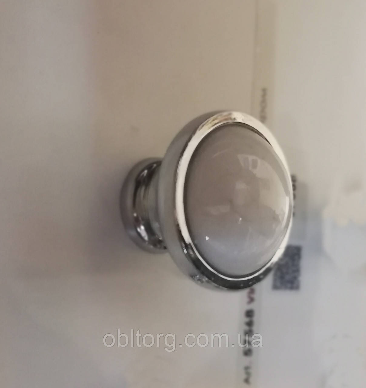 Ручка меблева кнопка Virno Azure 100R WTC A0 хром, фото 1