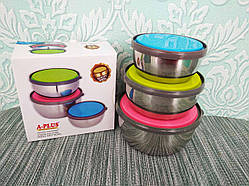 Набір лотків, лоточки, судочки, лоток, судок, контейнер для їжі 3шт | Лотки харчові