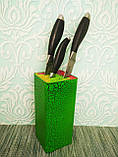 Блок для ножів, колодка підставка для ножів, підставка для ножів з наповнювачем, підставка для ножів, фото 3