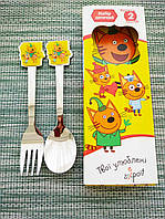 Набір дитячих столових приладів | Ложка вилка дитячий набір | Дитячий набір столових приладів |