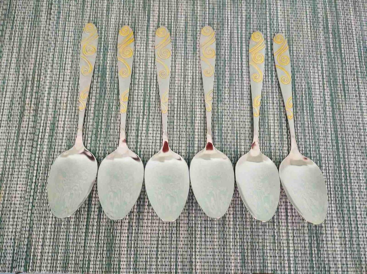 Набір столових ложок 6 шт, набір столових приладів. Столові ложки., фото 1