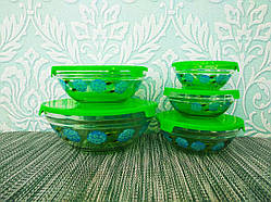 Набір лотків, лоточки, судочки, лоток, судок, контейнер для їжі 5шт | Лотки харчові