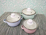 Набір емальованих каструль 3 шт. набір каструль | Набори каструль, фото 3