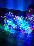 Гірлянда світлодіодна новорічна кольорова 300 LED 20 м <unk> Гірлянда електрична<unk> Новорічна гірлянда, фото 8