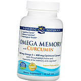 Омега 3 і Екстракт Куркуми Nordic Omega Memory with Curcumin 60 капс гел, фото 6