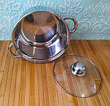 Каструля з нержавіючої сталі з капсульної дном 1,4 л А-плюс| Каструля з нержавіючої сталі | Кастрюля |, фото 2