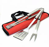 Набор для барбекю и гриля | Набір для барбекю в чохлі 3 в 1 Stenson (MH-0915), фото 2