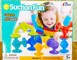 Конструктор на присосках 8 елементів "Suction fun" 688-8 | Конструктор липучки | аналог sibelly |
