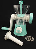 Багатофункціональна м'ясорубка з насадками | м'ясорубка ручна, фото 2