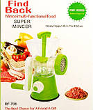 Багатофункціональна м'ясорубка з насадками | м'ясорубка ручна, фото 4