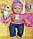 Лялька інтерактивна "Дівчата - матері" - "Саша" 5242 з ведмедиком, ворушить губами, говорить, співає, їсть., фото 6
