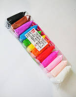 Легкий повітряний пластилін Light Clay 12 кольорів з інструментами 145 г | повітряний пластилін 12 кольорів |