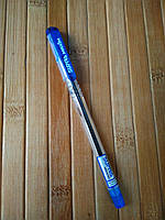 Ручка кулькова 0,5 мм, синя, ручка з гумовим грипом | ручка синя |