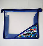 Папка для зошитів прозора на блискавці (А5, в асортименті) | Папка для зошитів одне відділення |, фото 4