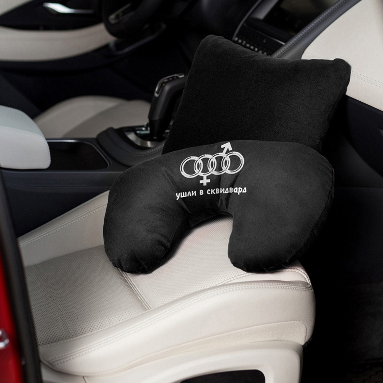 Подушка для шиї "Пішли в сквідвард" флок, фото 1