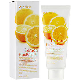 Крем для рук зволожуючий з екстрактом лимона 3W Clinic Lemon Hand Cream 100 мл