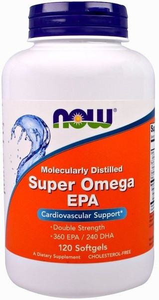 Омега Now Foods — Super Omega EPA (120 капсул)