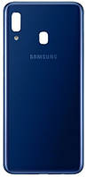 Задняя панель корпуса (крышка аккумулятора) для Samsung A205F/DS Galaxy A20, оригинал Синий