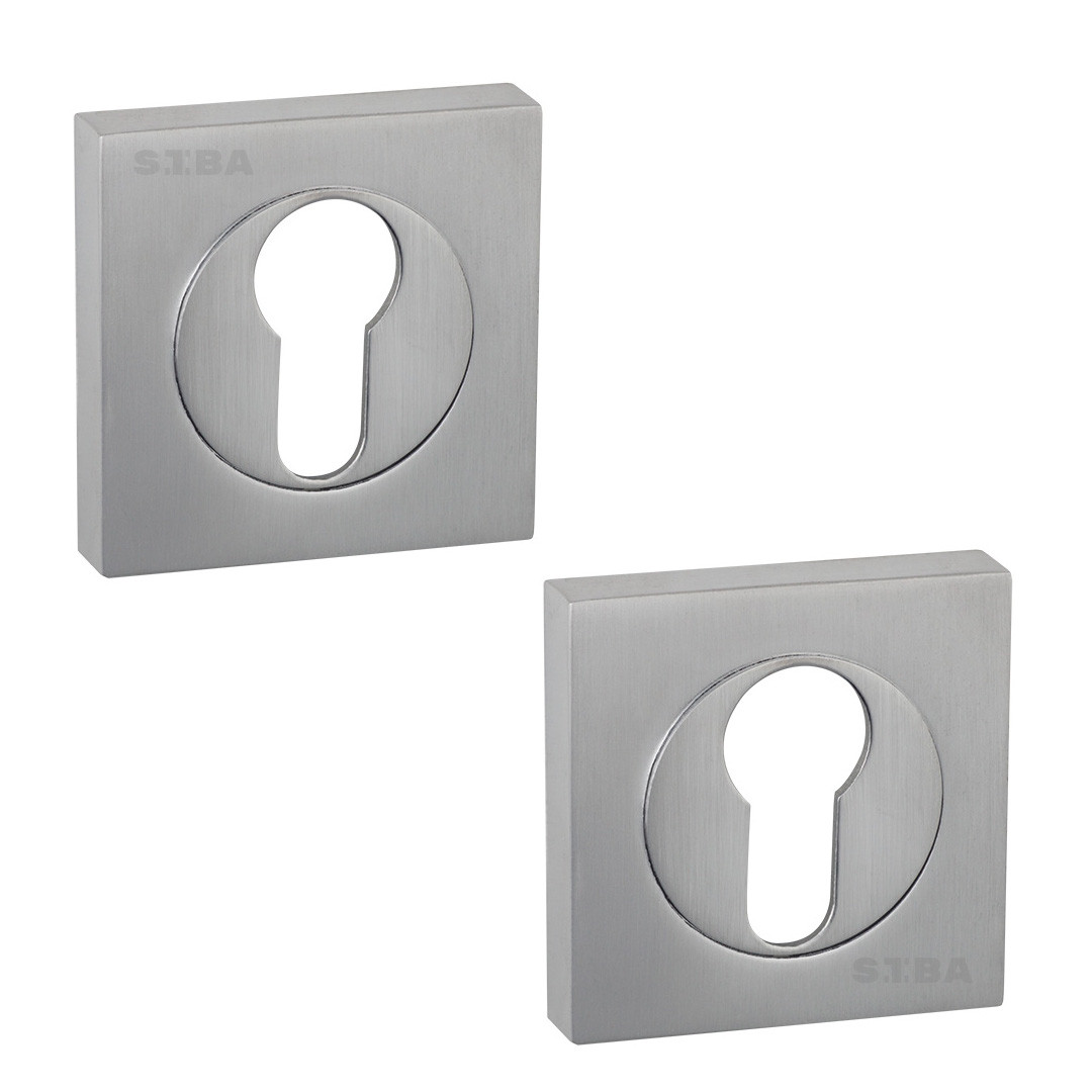 Накладка на циліндр замку Siba R03 матовий хром (Туреччина)