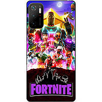 Силіконовий бампер чохол для Xiaomi Poco M3 Pro з малюнком Fortnite