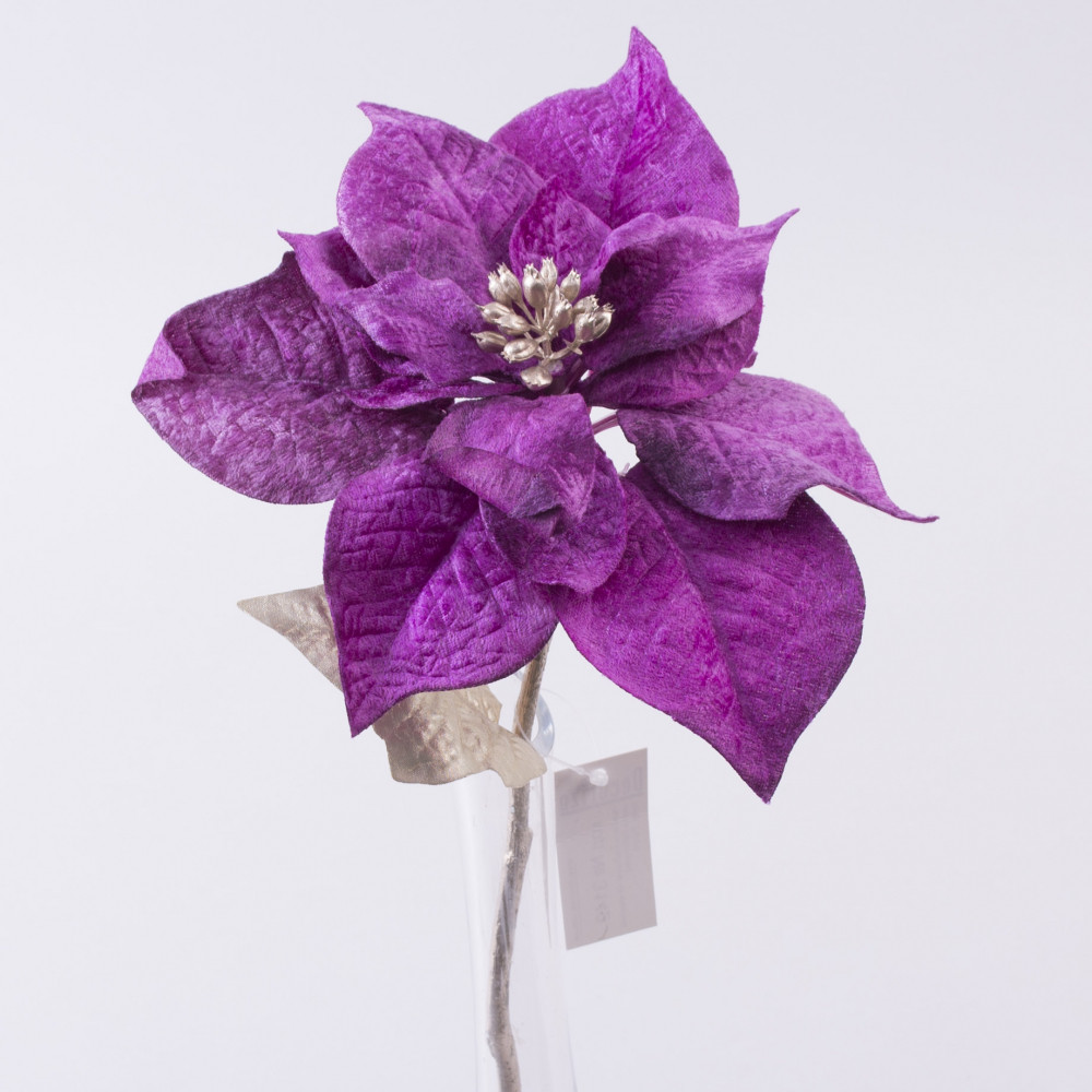 Квіти пуансетія оксамитова на короткій ножці №3142 - фото 1 - id-p1500003929