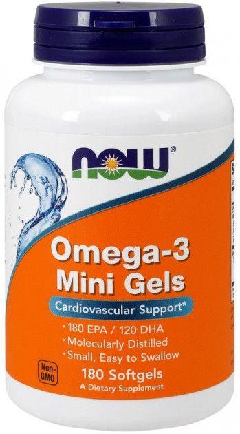 Омега Now Foods — Omega-3 Mini Gels (180 капсул)