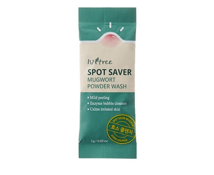 Ензимна пудра з полином ISNTREE Spot Saver Mugwort Powder Wash 1 г