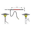 Стрічковий електронагрівальний елемент 12ВТ/230В, кабель обігріву для покрівельних воронок та трубопроводів, фото 2