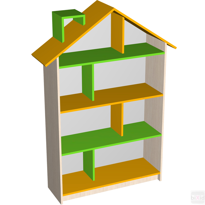 Стелаж для іграшок Будиночок