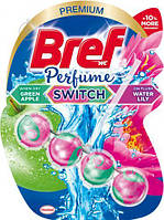 Очищающий блок для туалета бреф Bref Perfume Switch Смена аромата Яблоко-Водяная лилия,50 г
