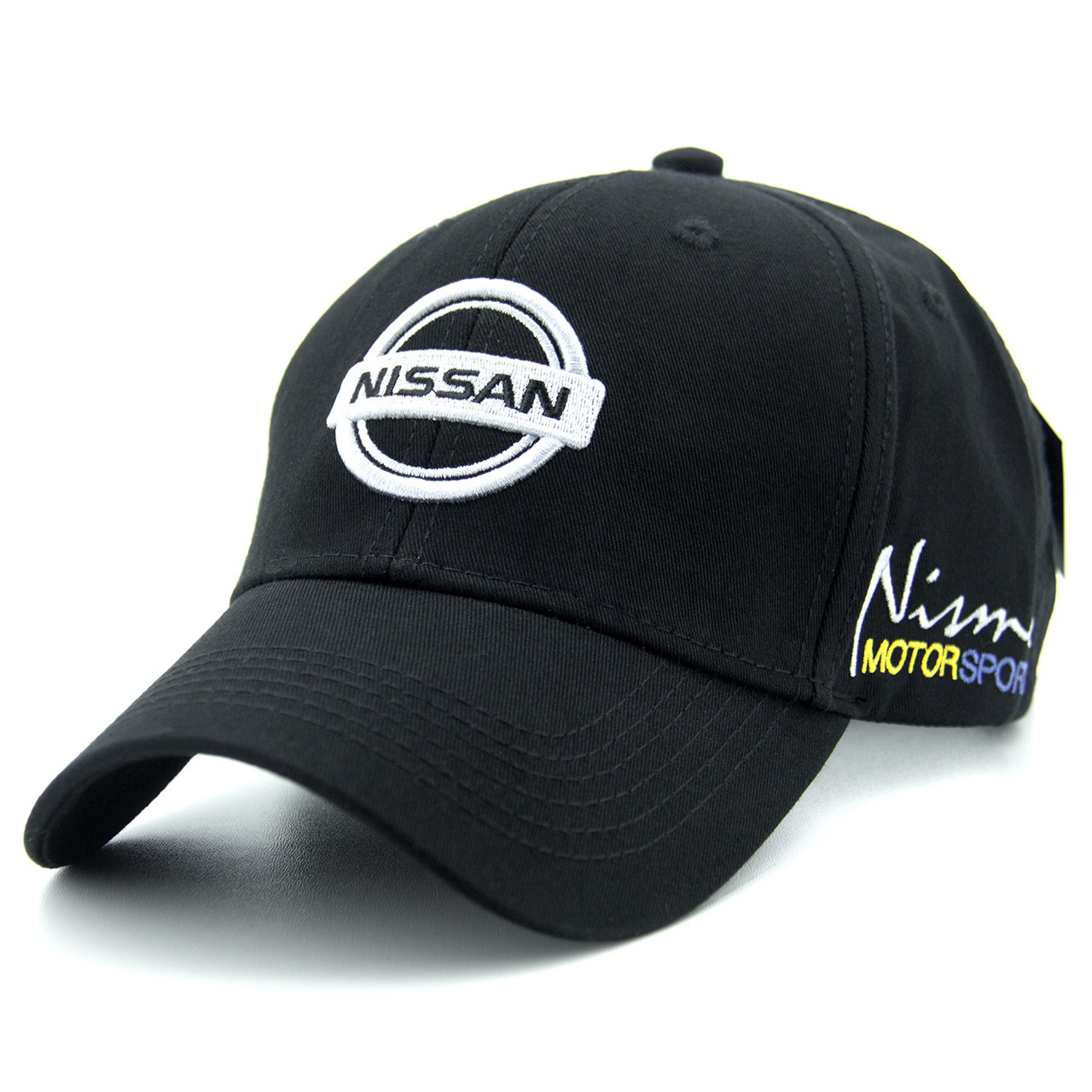 Кепка з логотипом Nissan, брендова автомобільна кепка, бейсболка чорна Ніссан