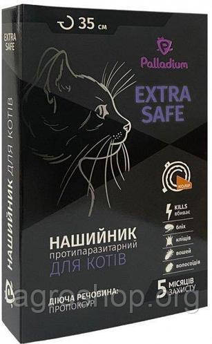 Нашийник від бліх та кліщів Palladium Extra Safe для кішок і собак дрібних порід 35 см