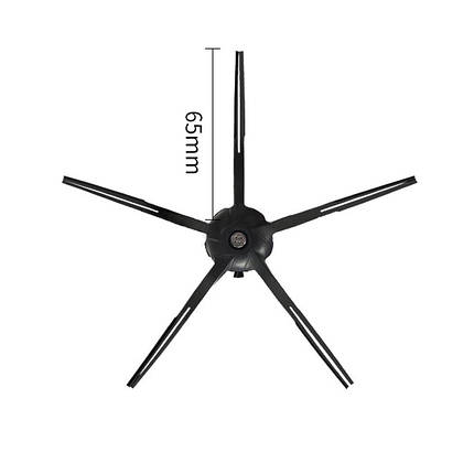 Бічна щітка для робота-пилососа Xiaomi Mijia / RoboRock E4, S6 MAXV, S4, S5 MAX, S6, S6 PURE, S7, Q7 чорна, фото 3