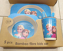 Набір дитячої бамбуковій посуду | Экопосуда для малюка| Набір дитячого бамбукового посуд| Екопосуд |