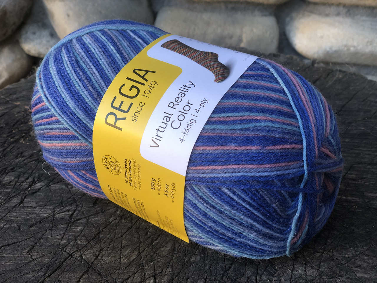 Носкова пряжа REGIA серія Virtual Reality Color, фото 1
