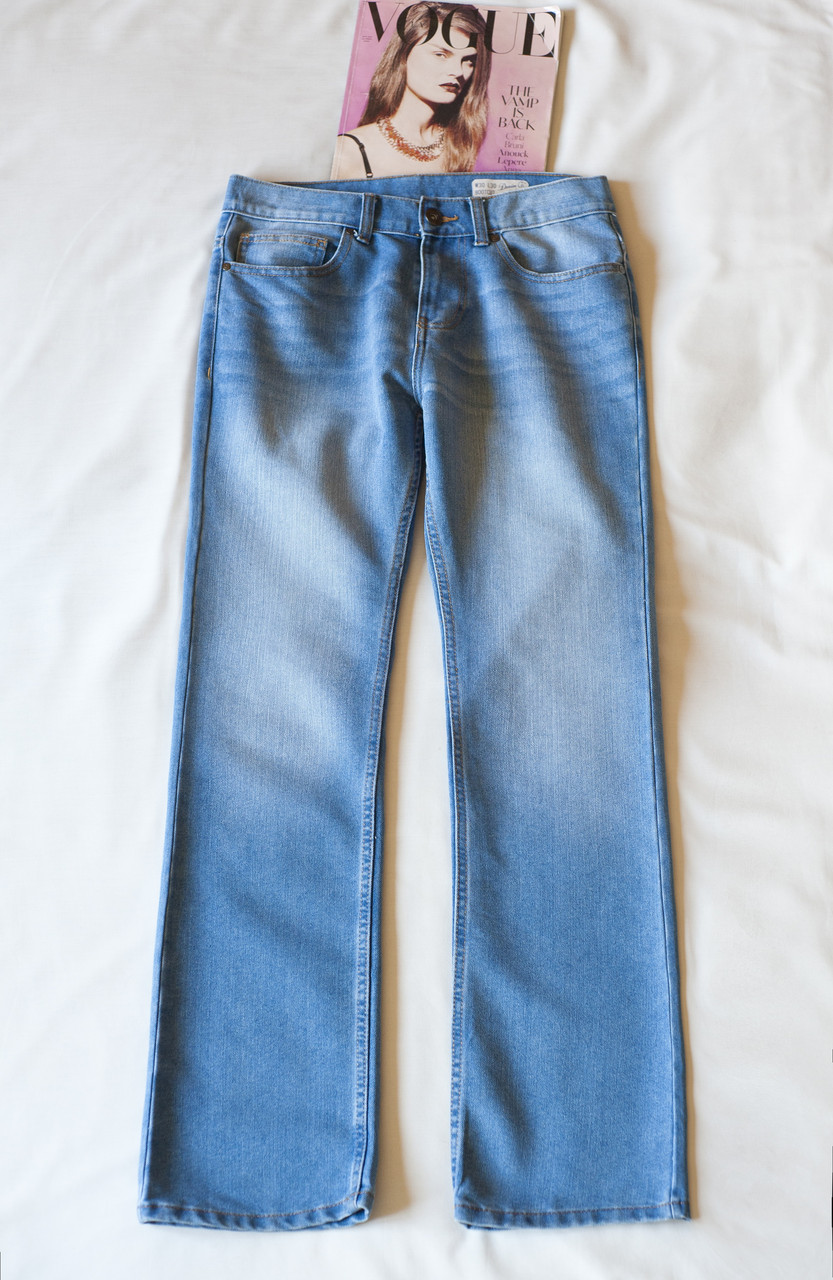 Блакитні джинси котонові жіночі Denim Co, розмір M