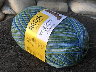 Носкова пряжа REGIA серія Virtual Reality Color