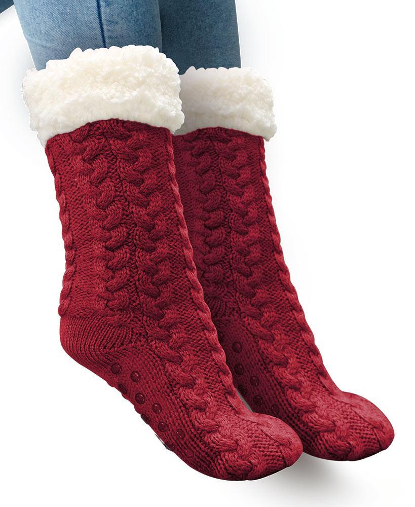 Плюшеві шкарпетки-тапочки Huggle Slipper Socks ,Теплі шкарпетки з подошво , Плюшеві з протиковзкими підошвами