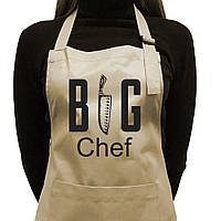 Фартук саржевый "Big chef" бежевый