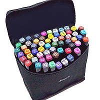Набір скетч маркерів Touch 60 кольорів для малювання скетчинга Кольорові фломастери двосторонні Sketchmarker