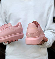 Кроси для дівчат Alexander McQueen Oversized Sneakers Pink. Кросівки Олександр Маквин рожевого кольору., фото 4