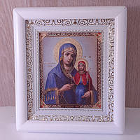 Ікона Анна свята праведниця, лик 10х12 см, у білому дерев'яному кіоті