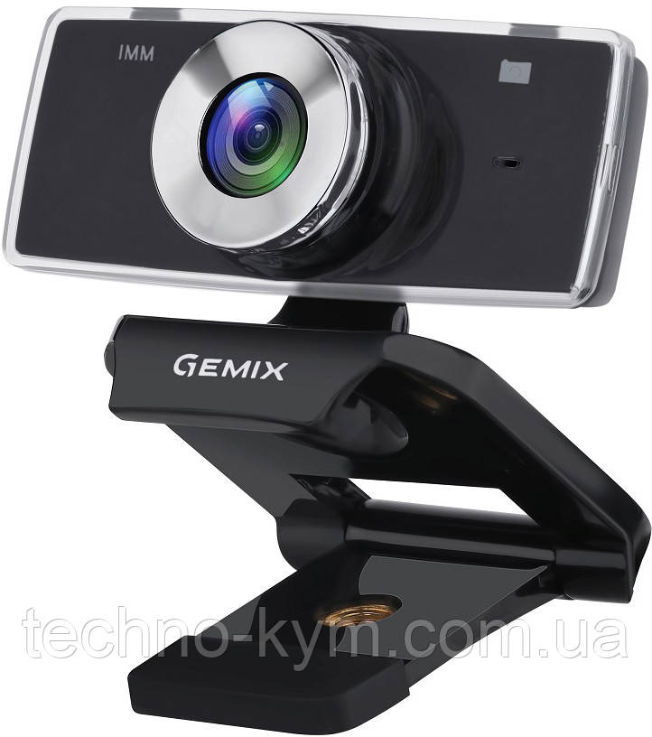 WEB-камера Gemix F9 black+мікрофон Гарантія 6 місяців, фото 1