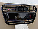 Решітка радіатора Audi A6 C7 2011-2014 стиль Audi S6 Black, фото 3